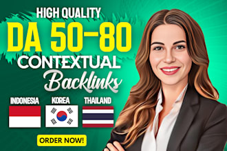 do thai indo korean high domain authority da 50 to 80 seo dofollow backlinks