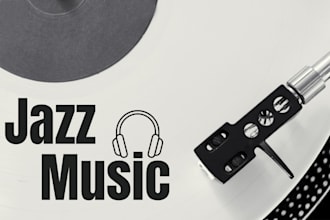 create jazz music, swing, blues, bossa with exclusive rights