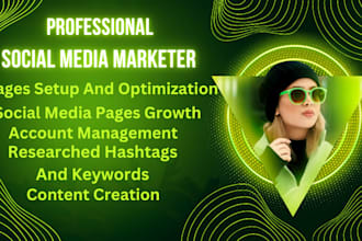be your social media marketing manager and assistant