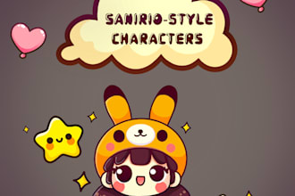 create adorable sanriostyle characters and objects
