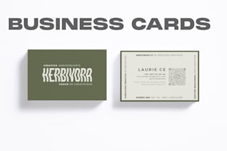 design aesthetic and professional business cards