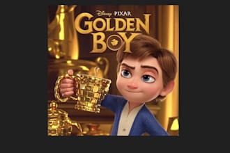 make disney pixar movie poster, ai look like