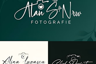 design photography watermark, luxury signature logo