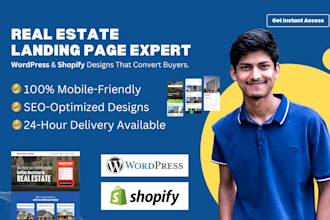 design a high converting landing page and funnel in wordpress and shopify