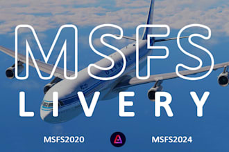 paint msfs 2020 2024 livery and xplane