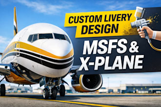paint msfs 2020 and 2024 livery and xplane