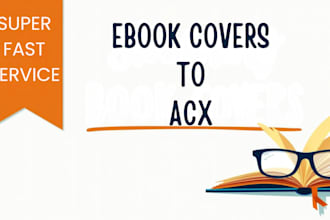 convert book cover to acx, fix cover errors in 1 hour