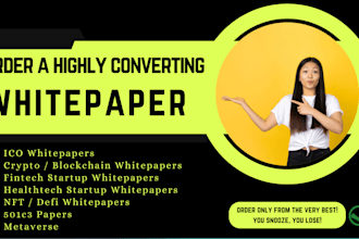 do defi whitepaper writing with indepth financial models