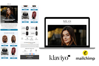 be klaviyo or mailchimp expert to design editable email or newsletter template