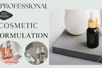 formulate cosmetics or skincare formulation and organic cosmetics
