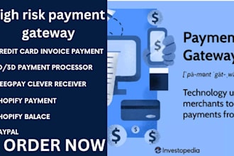 integrate high risk payment gateway, 3d, 2d payment gateway, payment processor