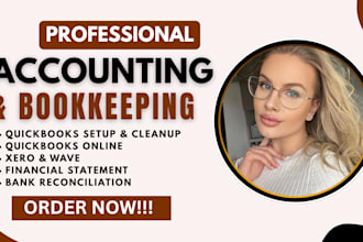 do bookkeeping clean up, catch up, and reconciliation in quickbooks, xero, excel