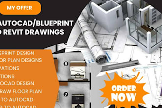 draw expert cad drawings, blueprints, and 2d floor plans as a professionals