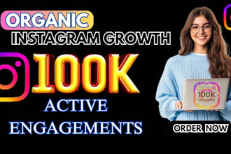 do instagram promotion, marketing manage, grow for super fast organic growth