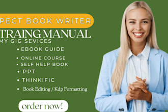 do training manual online course self help ebook workbook ppt slide thinkific