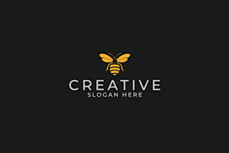 design a unique and striking honey bee logo