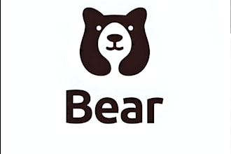 game studio bear logo design