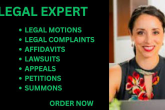 draft court pleadings such as complaints, lawsuits, petitions, motions