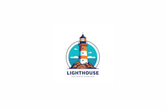 provide top quality lighthouse logo design services