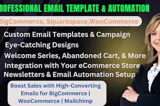 do bigcommerce woocommerce email marketing template design mailchimp newsletters