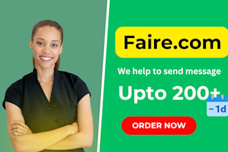 help you send messages on faire wholesale marketplace