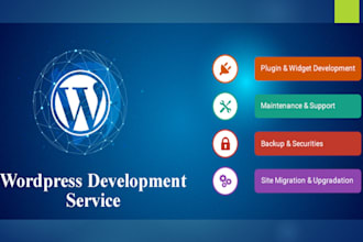 develop wordpress website single page