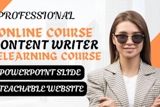 write online course content, online ebook course, promotion on teachable website