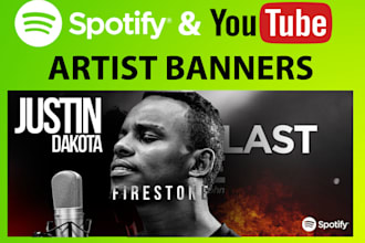 create your spotify, soundcloud or youtube banner