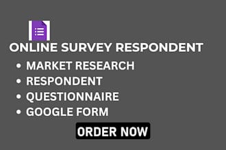create custom survey online form poll questionnaire  respondent market research