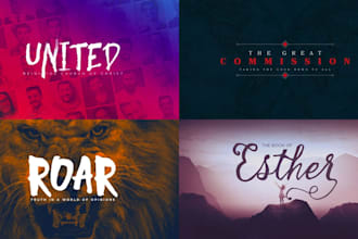 design a church sermon series graphic