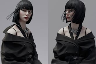 stylized 3d character 3d character modeling  character rigging for video game