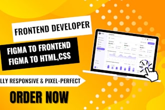 be frontend developer of web applications, figma to react