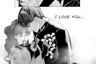 draw manga page or illustration for you