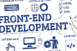 frontend developer react developer html5 bootstrap javascript full stack website