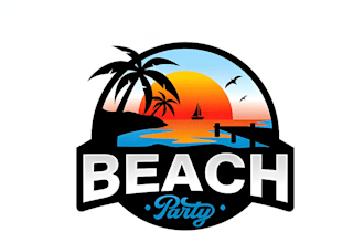 design beach landscape and lawncare logo