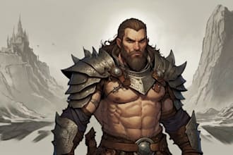 design amazing d and d character for you