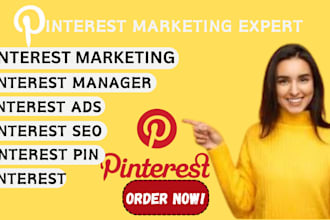 be your SEO and ads pinterest marketing manager using pin and board