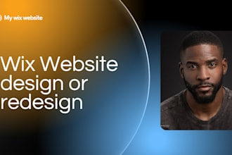 design full or redesign wix website creation wordpress hostinger godaddy  jimdo