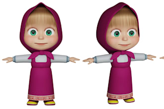 create 3d character models for games, animation, and nfts