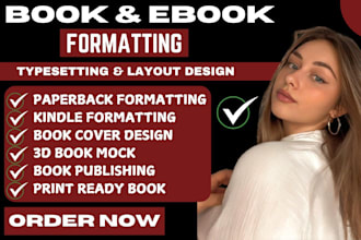 format and  promote your book for amazon kindle and amazon KDP book publishing