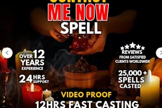 cast fast contact me now spell  call lost love ex back