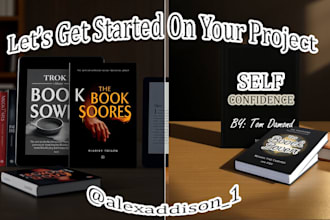do premium book cover design, ebook cover or kindle cover design with mockup
