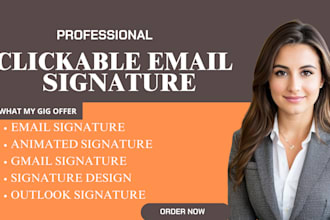 design professional, clickable email signature, and do outlook signature