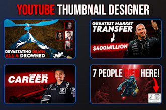 design a mind blowing youtube thumbnail for you