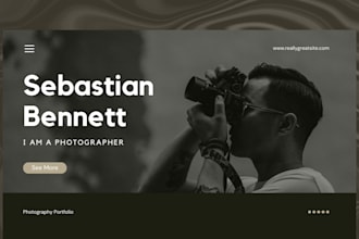 design photography website, portfolio, wedding website with booking system