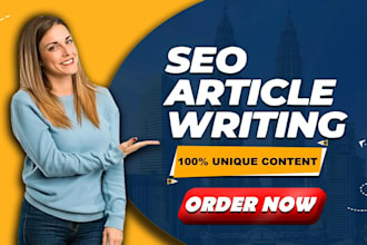 do SEO article writing, blog post writing or content writing