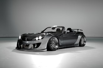 custom vanilla body kit, front fenders, cgi realistic 3d car animation,bumper
