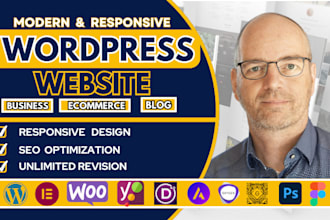develop custom wordpress business website, blog,woocommerce with divi, elementor