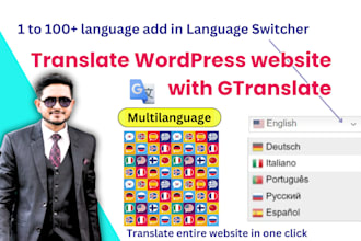 translate entire wordpress website in one click, multilanguage add