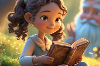 do children story book illustration and children book illustration